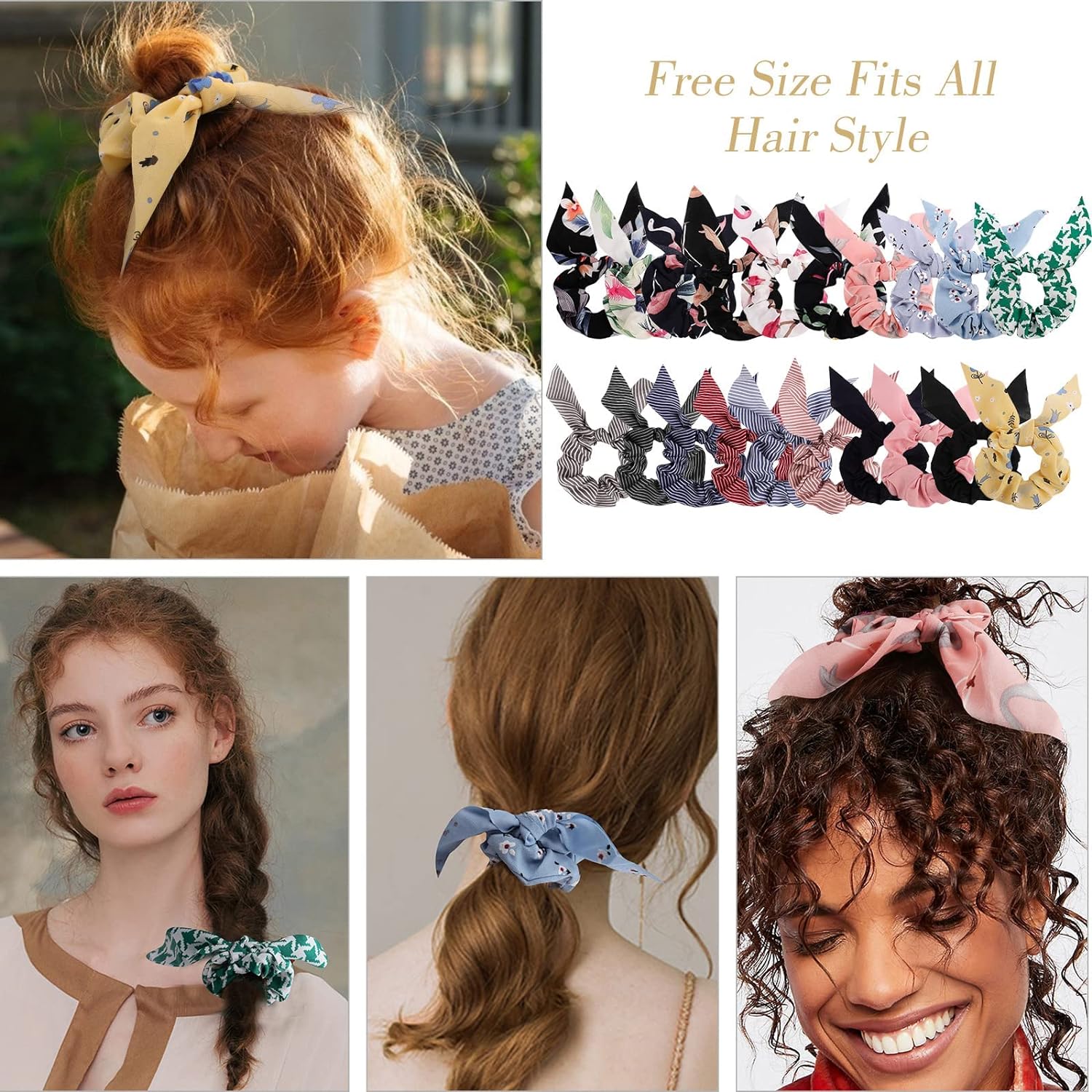 Scrunchies, Hair Ties , Scrunchies for Girls, Hair Scrunchies, Satin Scrunchies, Ponytail Scrunchies -20 Pcs Scrunchies, Hair Ties , Scrunchies for Girls, Hair Scrunchies, Satin Scrunchies, Ponytail Scrunchies -20 Pcs